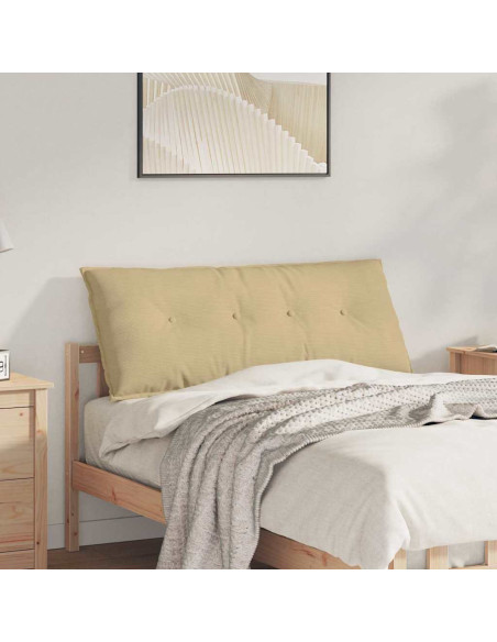 Cuscino per Schiena Grigio Verde 120 x 50 cm Tessuto in Cords