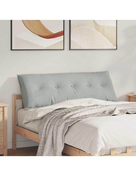 Cuscino per Schiena Grigio chiaro 140 x 50 cm Tessuto in Cords