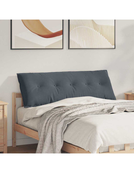Cuscino per Schiena Grigio scuro 140 x 50 cm Tessuto in Cords