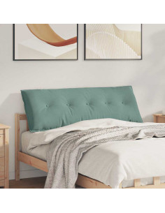 Cuscino per Schiena Verde Mare 140 x 50 cm Tessuto in Cords