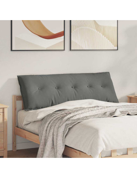 Cuscino per Schiena Grigio scuro 140 x 50 cm
