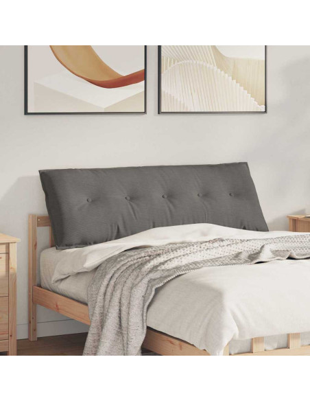 Cuscino per Schiena Grigio chiaro 140 x 50 cm Tessuto in Cords