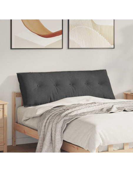 Cuscino per Schiena Grigio scuro 140 x 50 cm Tessuto in Cords