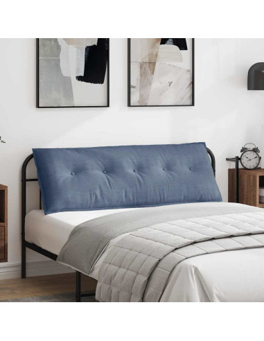 Cuscino per Schiena Blu 140 x 50 cm Tessuto in Cords
