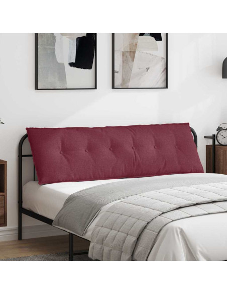 Cuscino per Schiena Rosso Vino 160 x 19 x 50 cm Tessuto