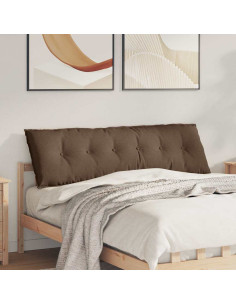 Cuscino per Schiena Marrone 160 x 19 x 50 cm Tessuto