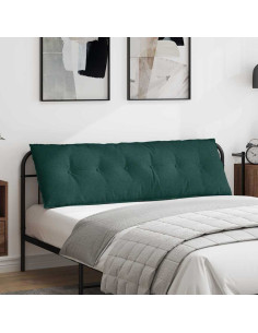 Cuscino per Schiena Verde Scuro 160 x 19 x 50 cm Tessuto