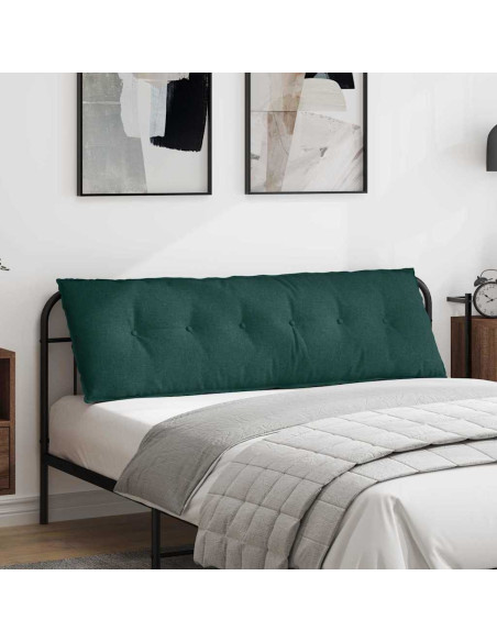 Cuscino per Schiena Verde Scuro 160 x 19 x 50 cm Tessuto