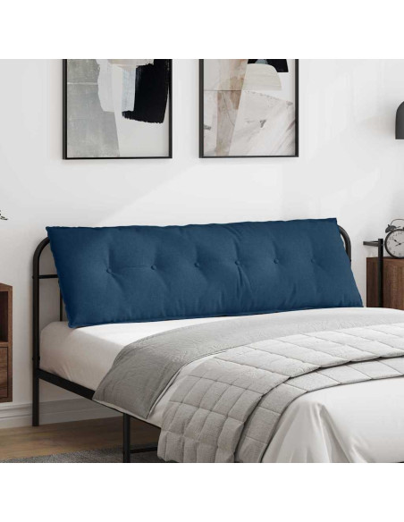 Cuscino per Schiena Blu 160 x 19 x 50 cm Tessuto