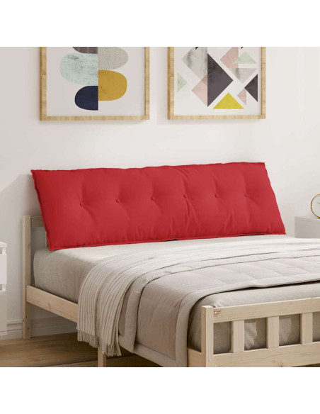 Cuscino per Schiena Rosso 160 x 19 x 50 cm Tessuto