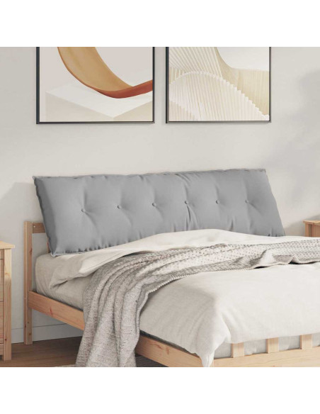 Cuscino per Schiena Grigio Nuvola 160 x 19 x 50 cm Tessuto
