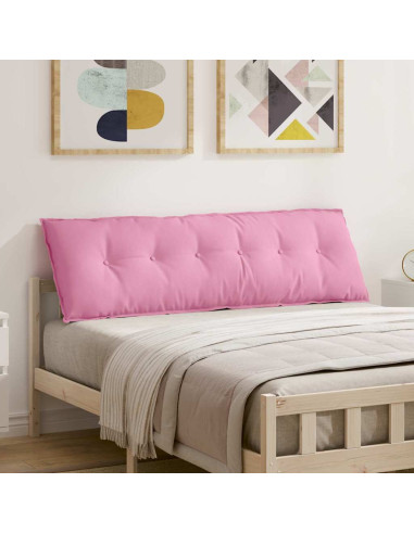 Cuscino per Schiena Rosa 160 x 19 x 50 cm Tessuto