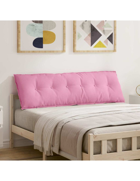 Cuscino per Schiena Rosa 160 x 19 x 50 cm Tessuto