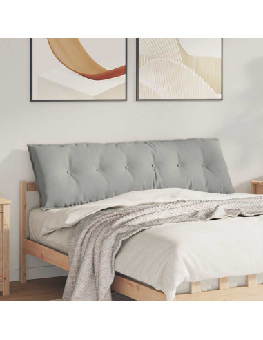Cuscino per Schiena Grigio chiaro 160 x 50 cm