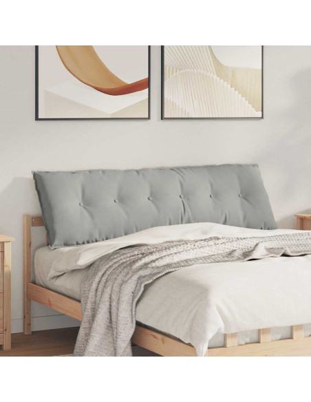 Cuscino per Schiena Grigio chiaro 160 x 50 cm