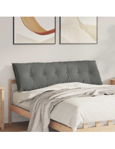 Cuscino per Schiena Grigio scuro 160 x 50 cm