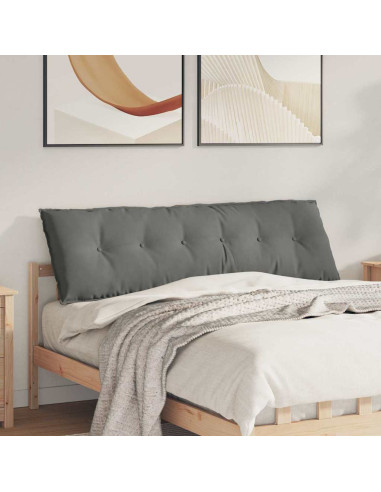 Cuscino per Schiena Grigio scuro 160 x 50 cm