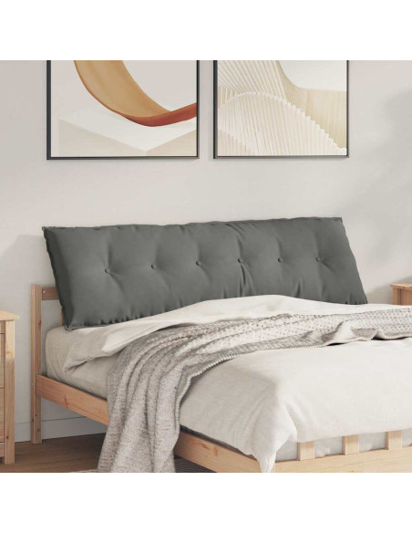 Cuscino per Schiena Grigio scuro 160 x 50 cm