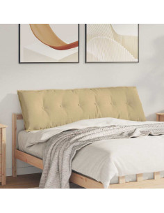 Cuscino per Schiena Grigio Verde 160 x 50 cm Tessuto in Cords