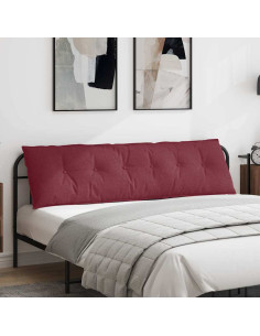 Cuscino per Schiena Rosso Vino 180 x 19 x 50 cm Tessuto