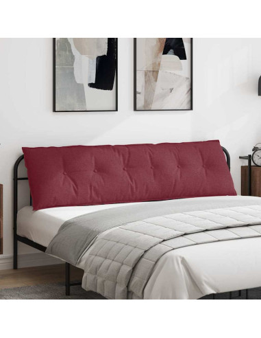 Cuscino per Schiena Rosso Vino 180 x 19 x 50 cm Tessuto