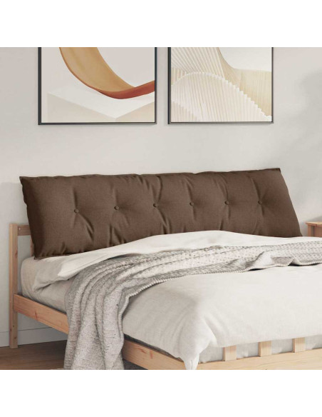 Cuscino per Schiena Marrone 180 x 19 x 50 cm Tessuto