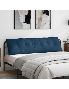 Cuscino per Schiena Blu 180 x 19 x 50 cm Tessuto
