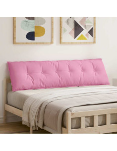Cuscino per Schiena Rosa 180 x 19 x 50 cm Tessuto