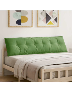 Cuscino per Schiena Verde chiaro 180 x 50 cm Tessuto in Cords