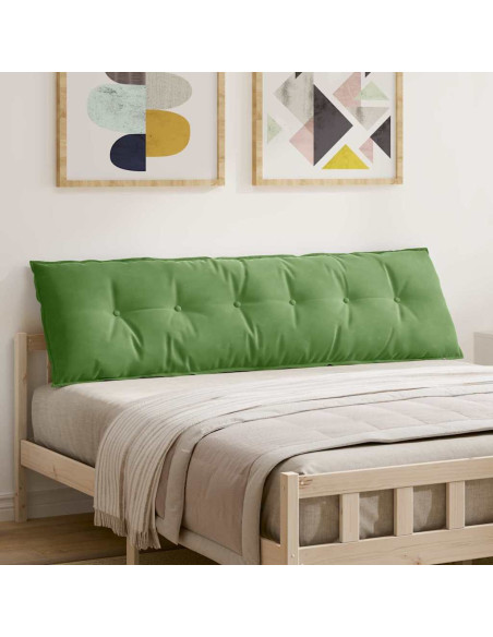 Cuscino per Schiena Verde chiaro 180 x 50 cm Tessuto in Cords