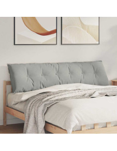 Cuscino per Schiena Grigio chiaro 180 x 50 cm