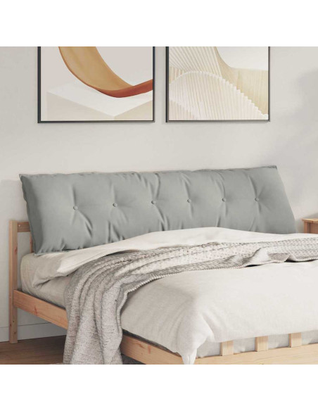 Cuscino per Schiena Grigio chiaro 180 x 50 cm