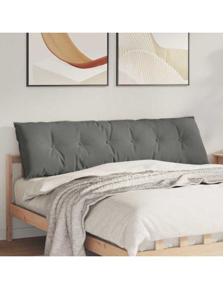 Cuscino per Schiena Grigio scuro 180 x 50 cm