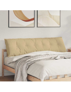 Cuscino per Schiena Grigio Verde 180 x 50 cm Tessuto in Cords