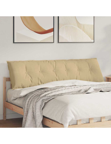 Cuscino per Schiena Grigio Verde 180 x 50 cm Tessuto in Cords