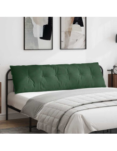 Cuscino per Schiena Verde Giungla 180 x 50 cm Tessuto in Cords