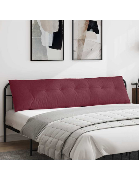 Cuscino per Schiena Rosso Vino 200 x 19 x 50 cm Tessuto