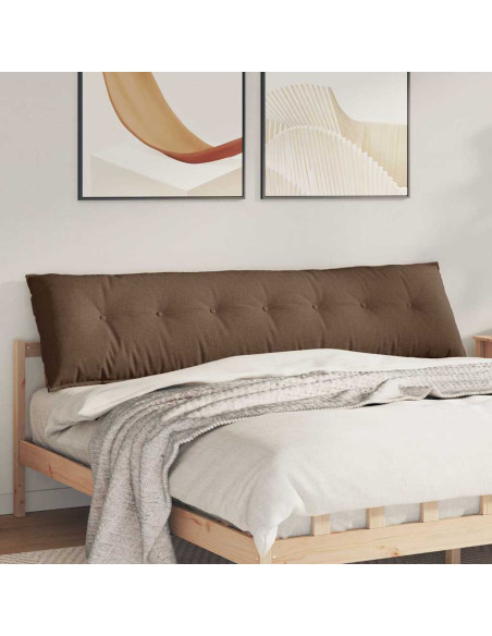 Cuscino per Schiena Marrone 200 x 19 x 50 cm Tessuto