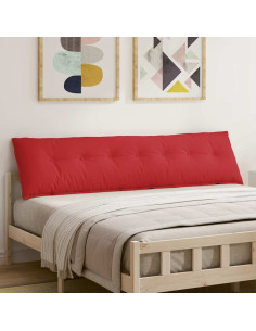 Cuscino per Schiena Rosso 200 x 19 x 50 cm Tessuto