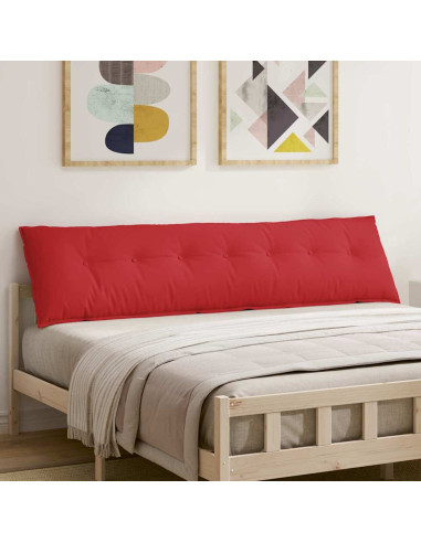 Cuscino per Schiena Rosso 200 x 19 x 50 cm Tessuto