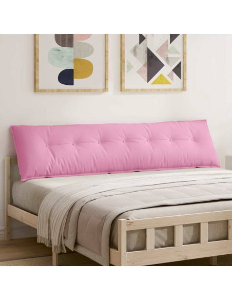 Cuscino per Schiena Rosa 200 x 19 x 50 cm Tessuto