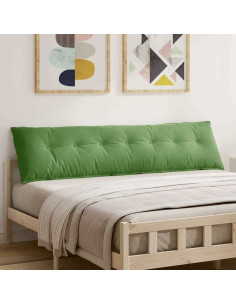 Cuscino per Schiena Verde chiaro 200 x 50 cm Tessuto in Cords