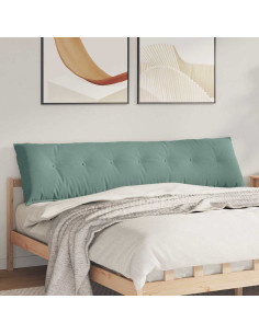 Cuscino per Schiena Verde Mare 200 x 50 cm Tessuto in Cords