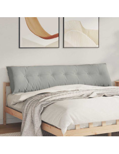 Cuscino per Schiena Grigio chiaro 200 x 50 cm