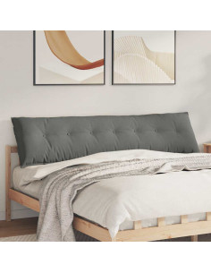 Cuscino per Schiena Grigio scuro 200 x 50 cm