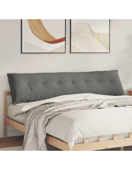 Cuscino per Schiena Grigio scuro 200 x 50 cm