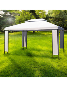 Baldacchini Bianco 3 x 4 x 2.73 m Tessuto