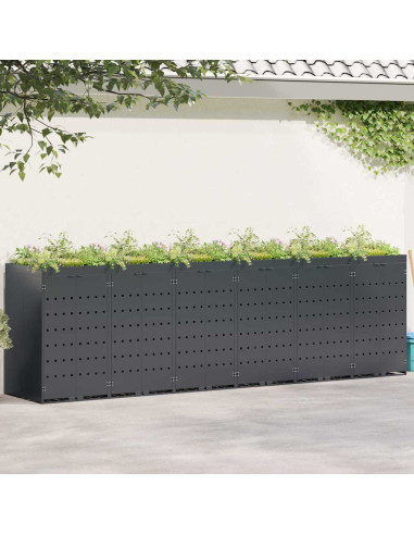 Contenitore per Rifiuti per 6 Bidoni Antracite