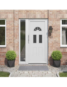 Fioriera 2 pcs Nero 30 x 30 x 30 cm Acciaio