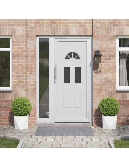 Fioriera 2 pcs Bianco 30 x 30 x 30 cm Acciaio